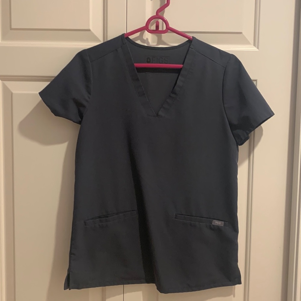FIGS scrub top Charcoal Casma XS